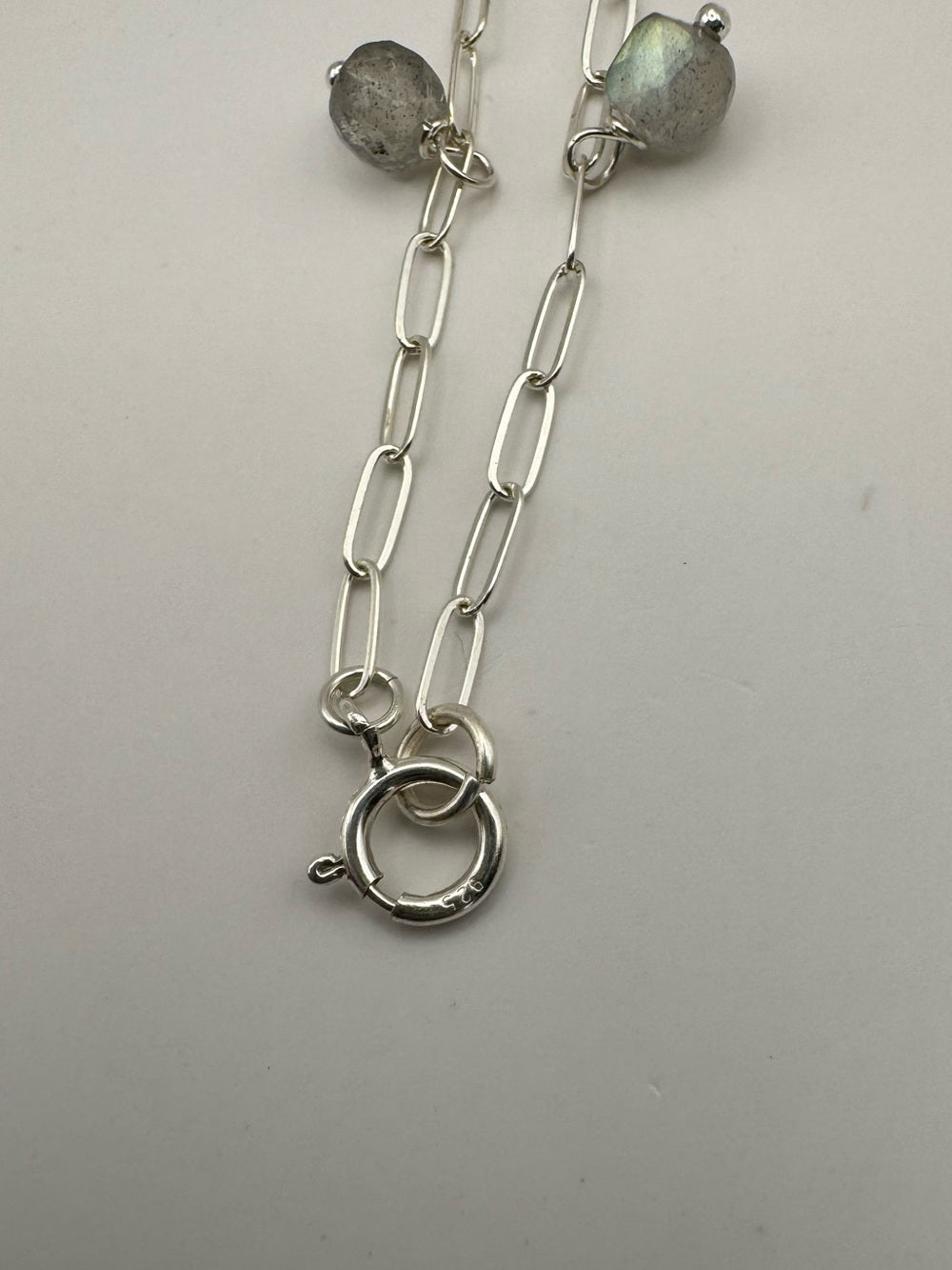 B15 Labradorite Paperclip Star Bracelet