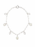 B0050 Moonstone Star Paperclip Bracelet