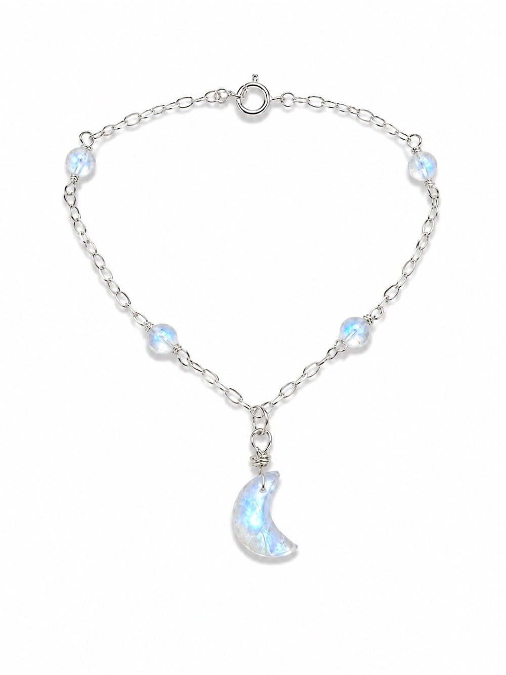 B17 Moonstone Moon Bracelet