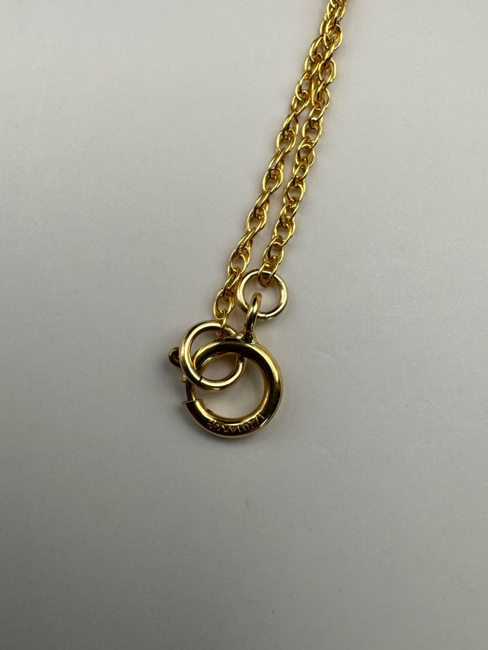 N0073 Brazilian Guava Quartz Diamond Necklace