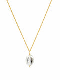 N19 Green Amethyst Gold Necklace