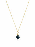 N22 Moss Kyanite Gold Necklace