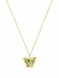 N15 Lemon Quartz Butterfly Necklace