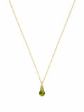 N21 Peridot Gold Drop Necklace
