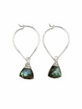 HP11 Labradorite Lotus Hoops (S925)