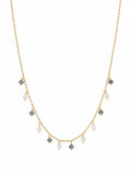 N0007 Moss Kyanite + Moonstone Necklace