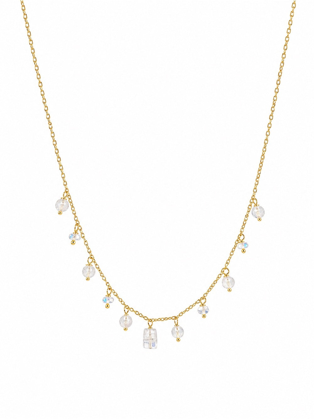N0006 Moonstone Gold Filled Necklace