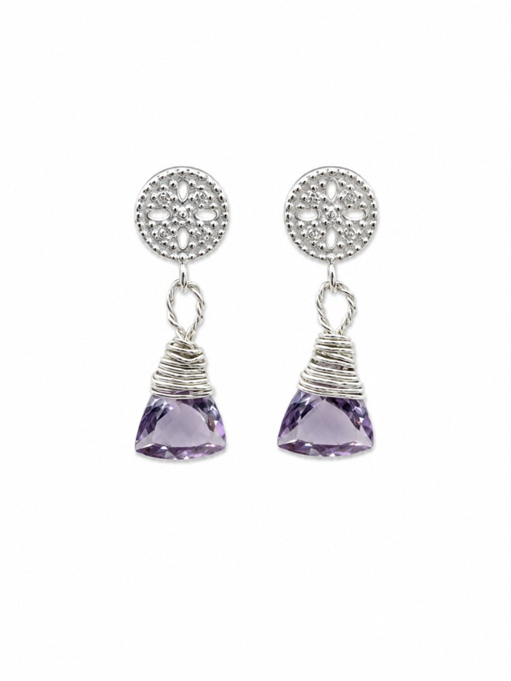HK19 Amethyst Earrings (S925)