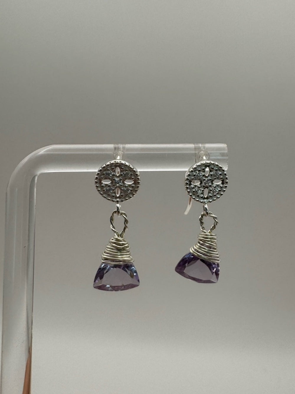 HK19 Amethyst Earrings (S925)