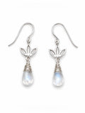 HK31 Moonstone Lotus Earrings (S925)