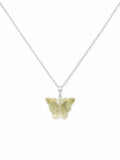 N14 Lemon Quartz Butterfly Necklace