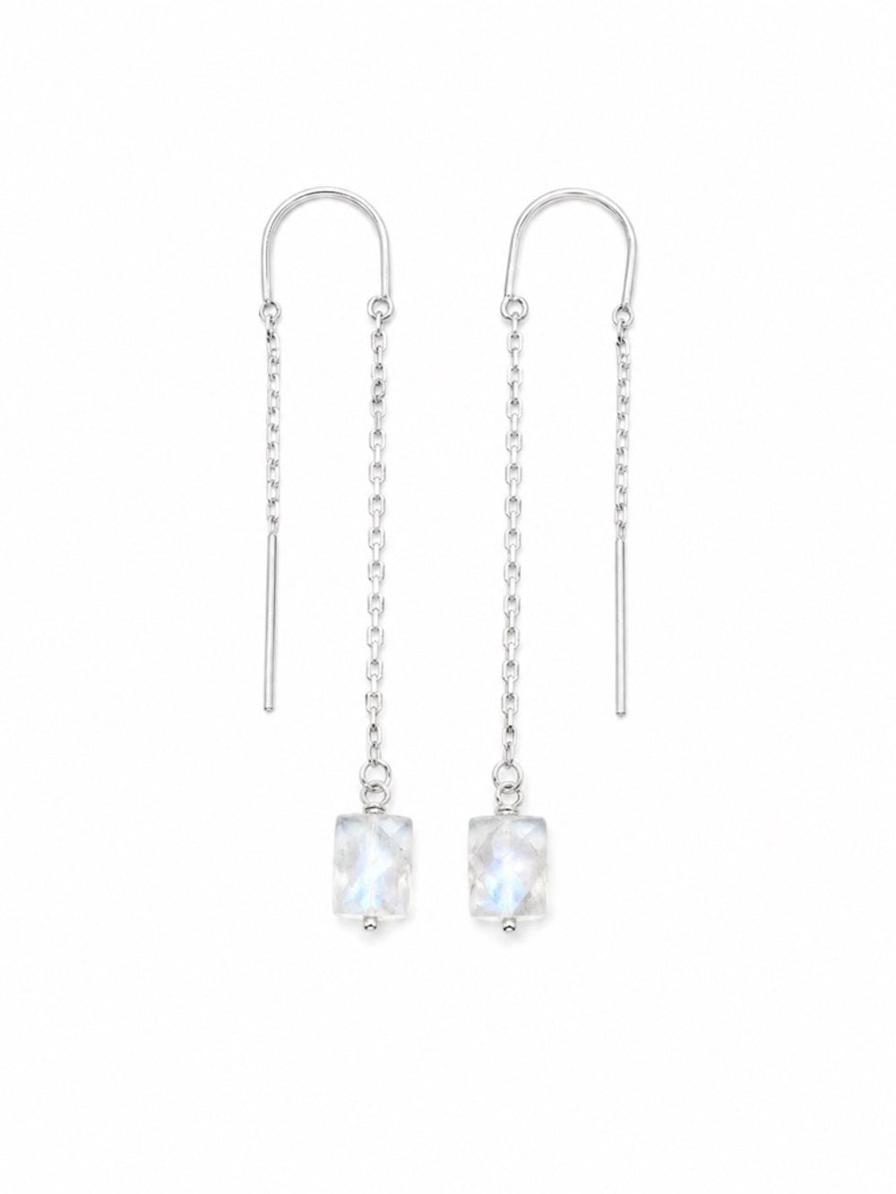 TH11 Moonstone Square Threaders (S925)