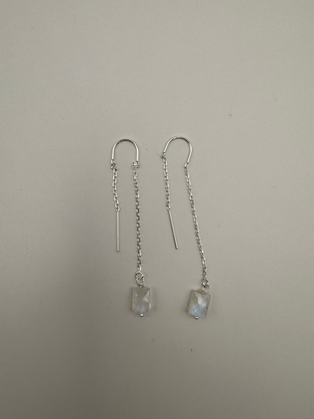 TH11 Moonstone Square Threaders (S925)