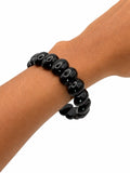 Black Obsidian Chunk Nugget Bracelet