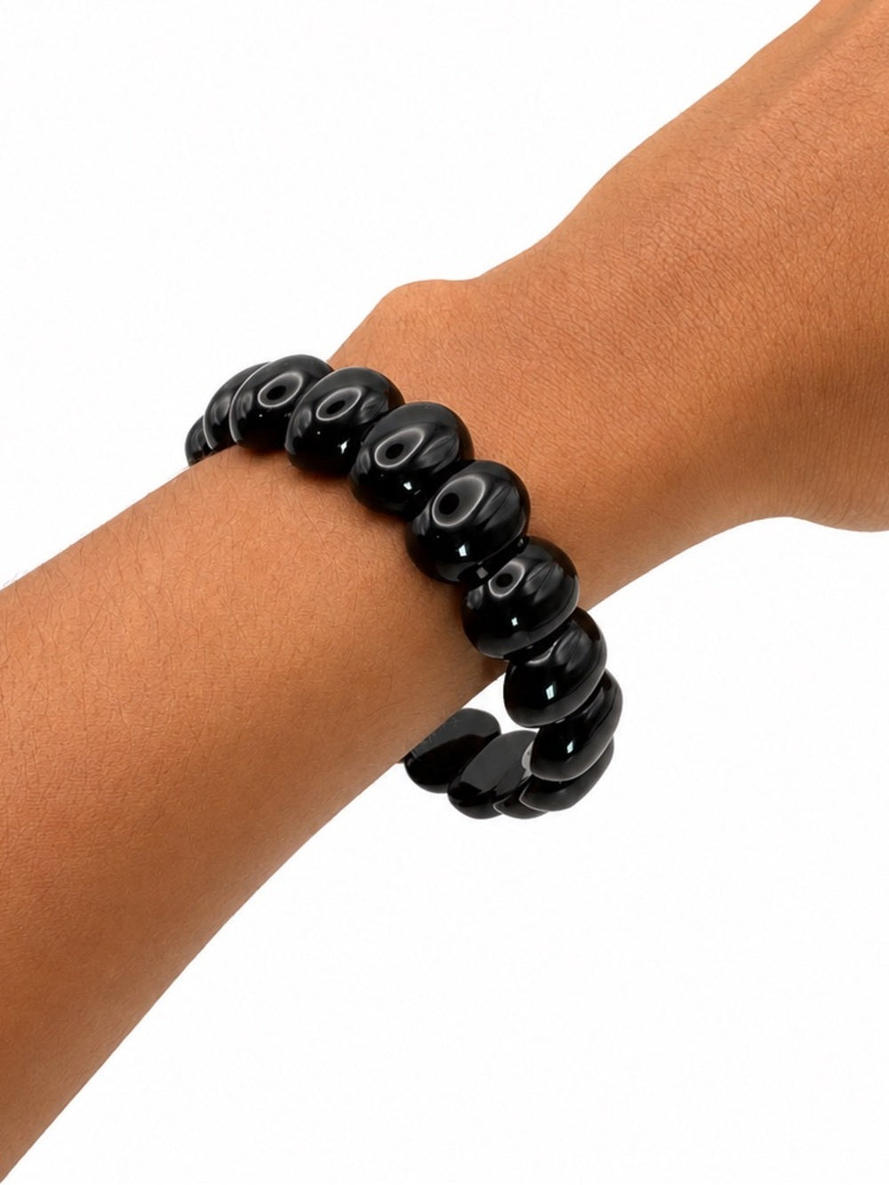 Black Obsidian Chunk Nugget Bracelet