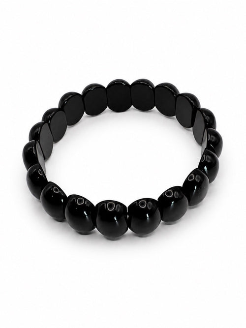 Black Obsidian Chunk Nugget Bracelet