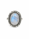 Moonstone Starburst Ring