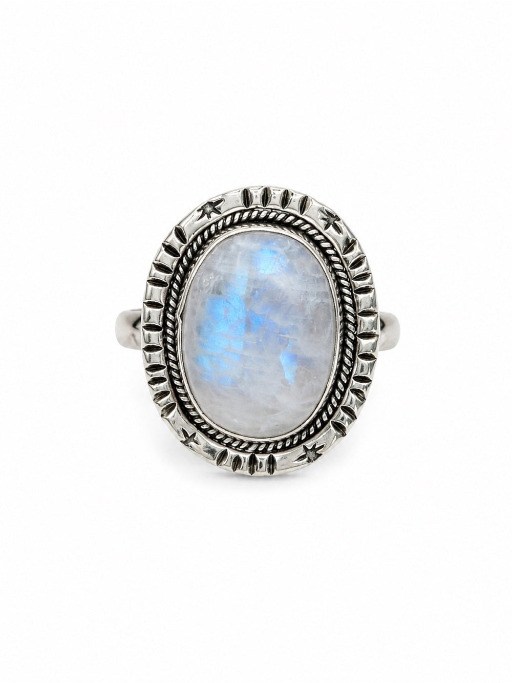 Moonstone Starburst Ring