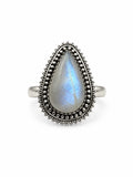 Moonstone Teardrop Ring