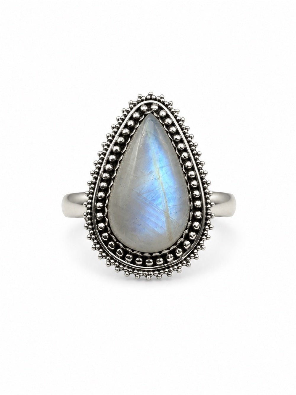 Moonstone Teardrop Ring