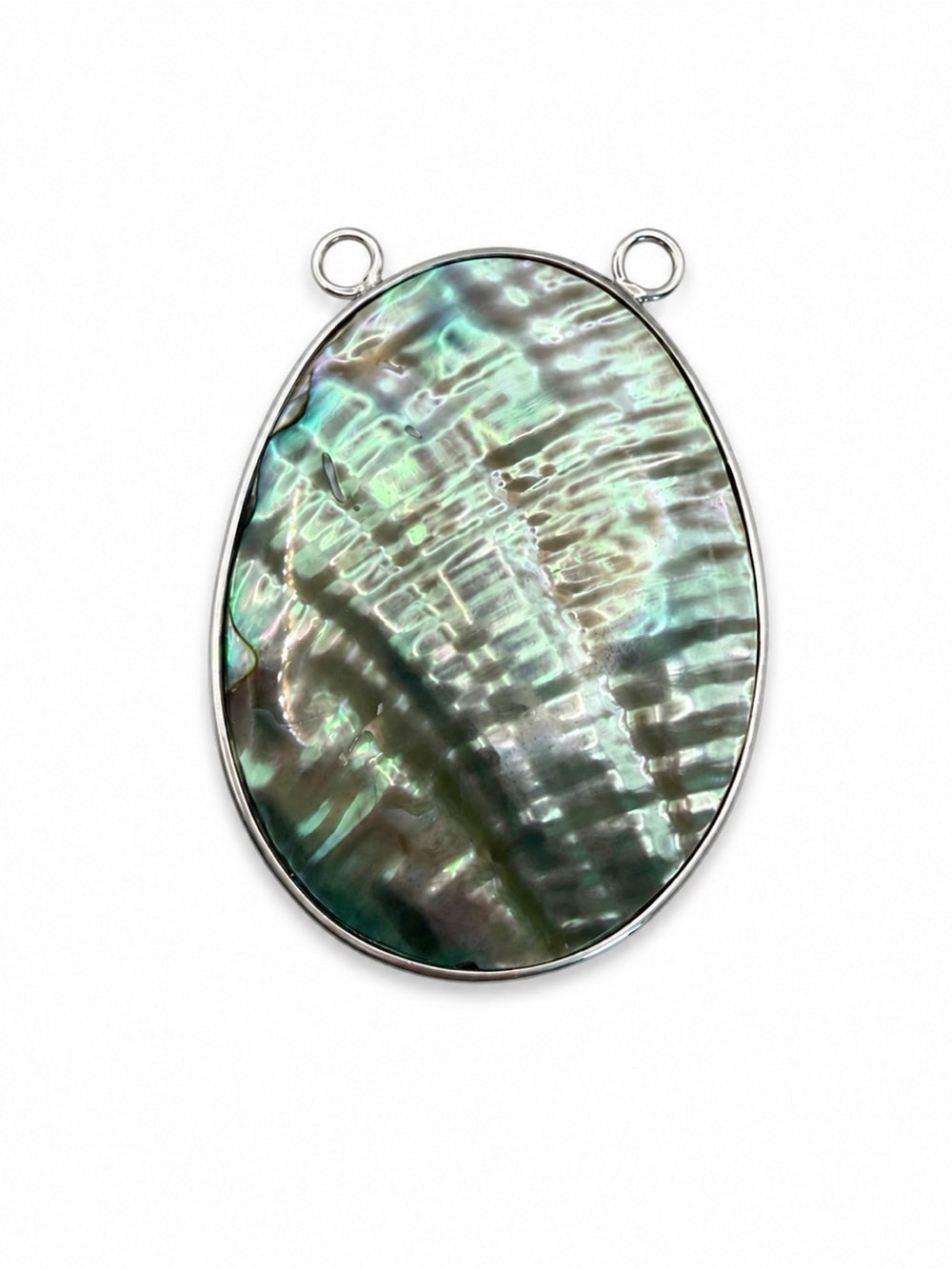 Abalone Double Loop Pendant