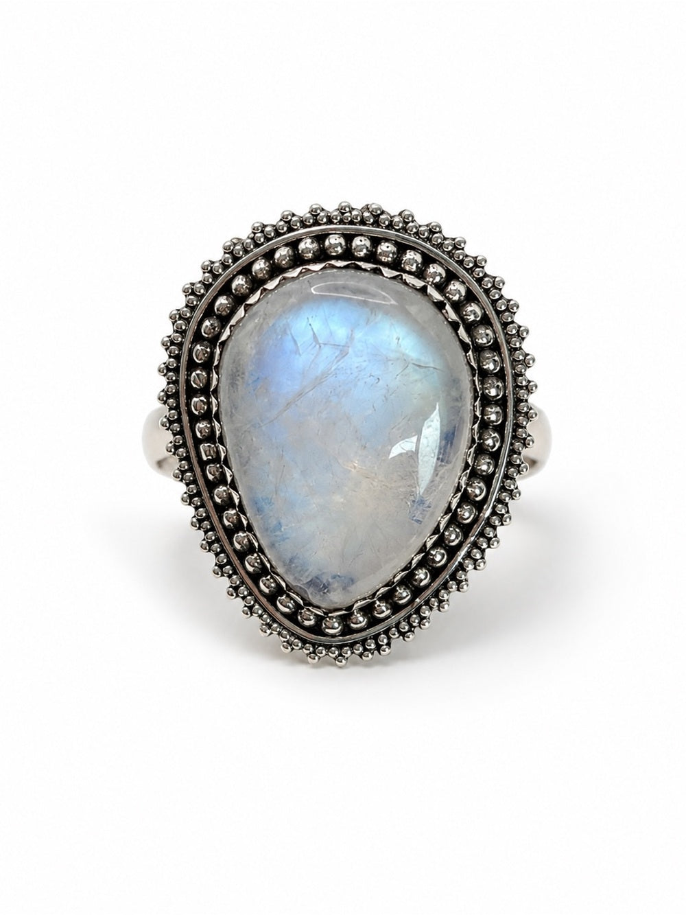 Moonstone Dewdrop Ring