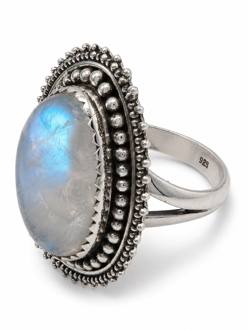 Moonstone Dewdrop Ring