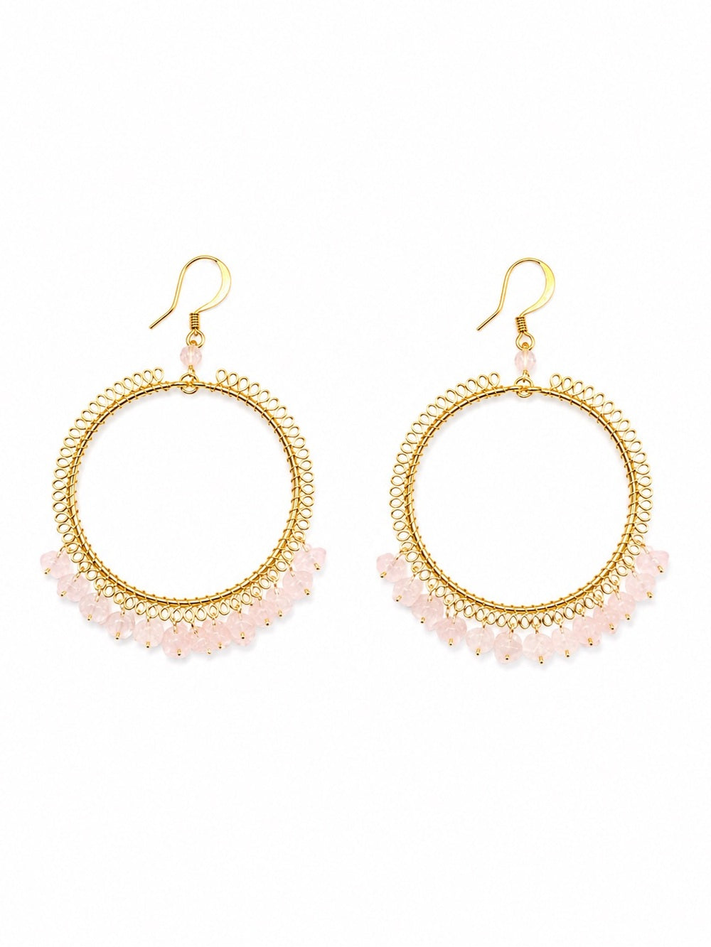 Coastal Rose Chandelier Earrings