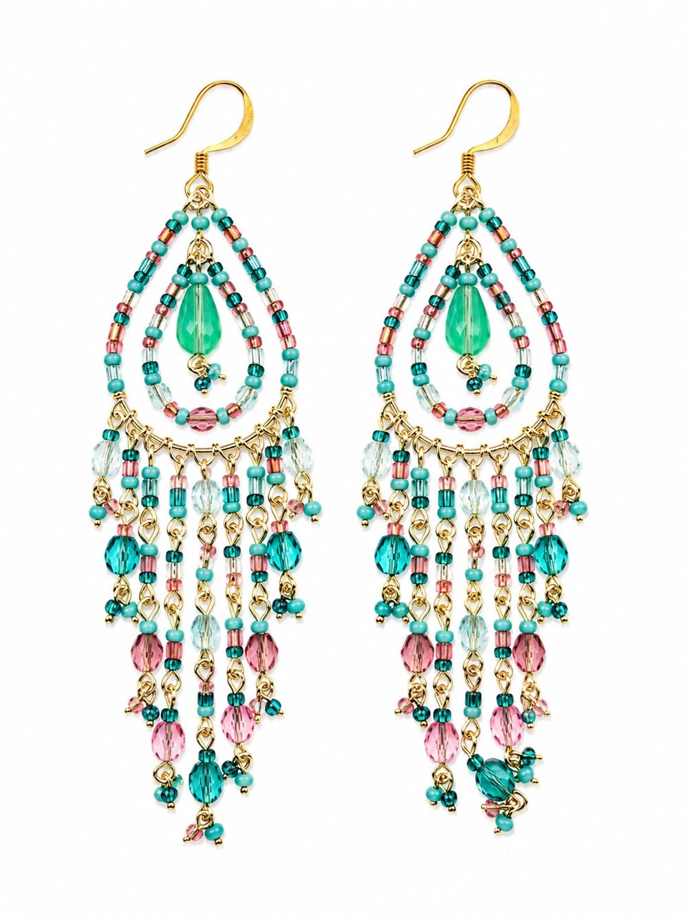 Bermuda Blush Chandelier Earrings