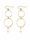 Halo Hoop Chandelier Earrings