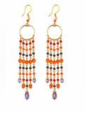 Amber Dusk Chandelier Earrings