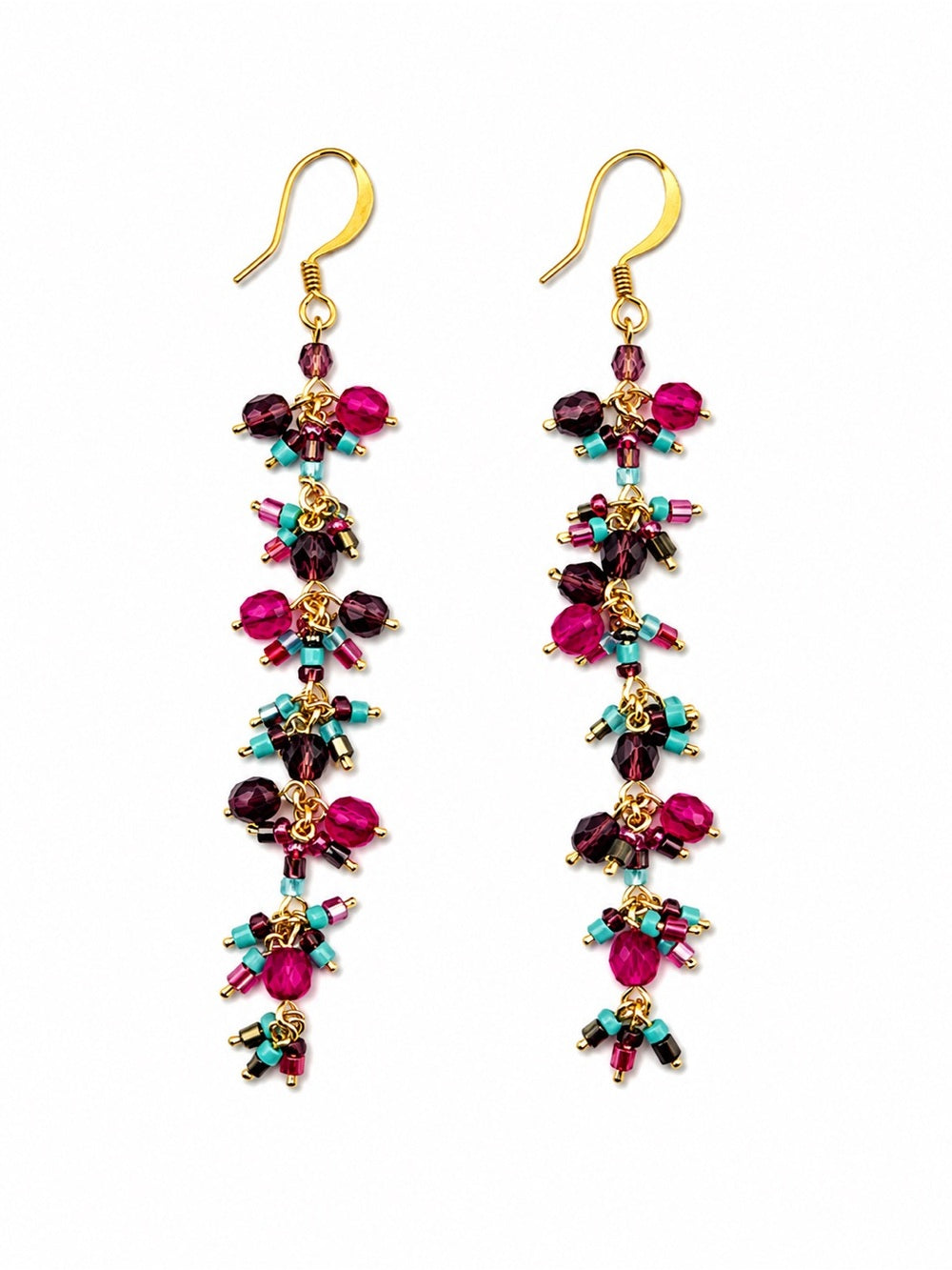 Berry Breeze Chandelier Earrings