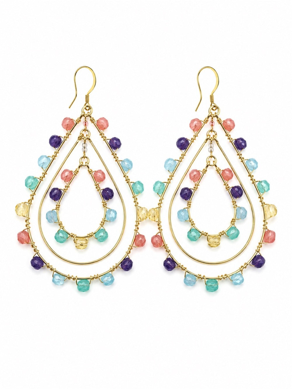 Sleeping Beauty Chandelier Earrings