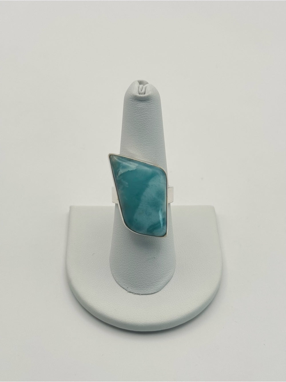 Amazonite Geometric Ring (S925)