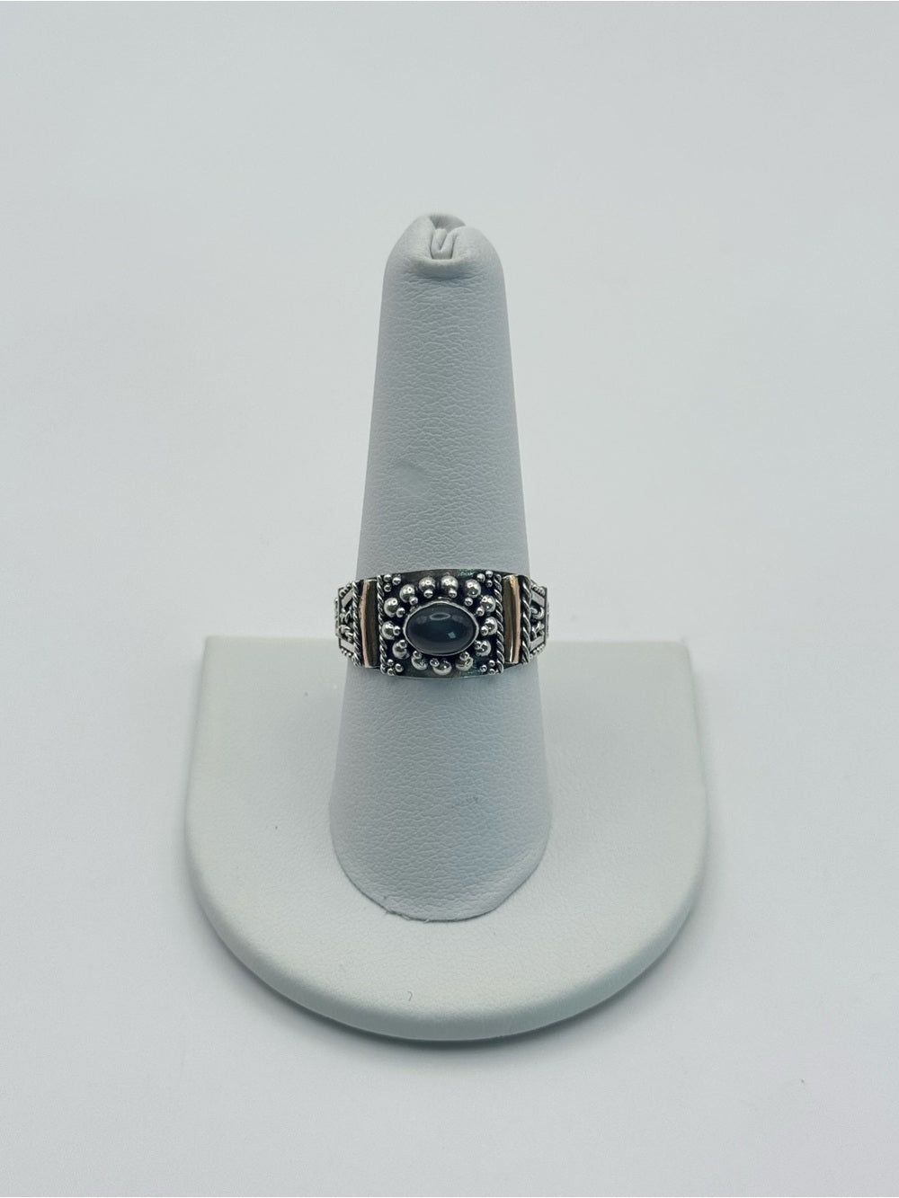 Labradorite Two-Toned Ring (S925)