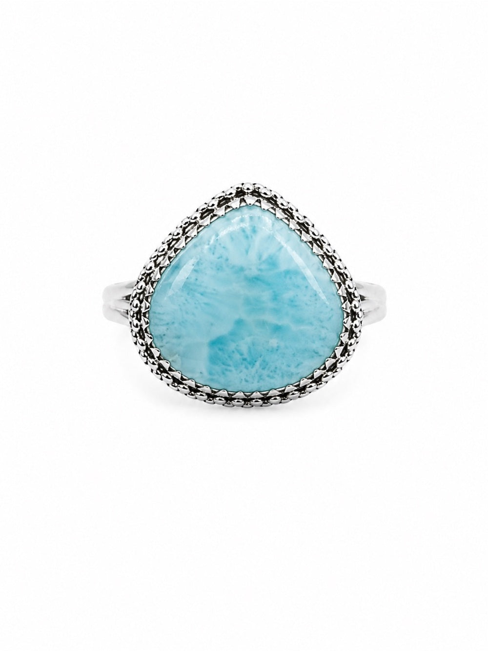 Larimar Teardrop Ring (S925)