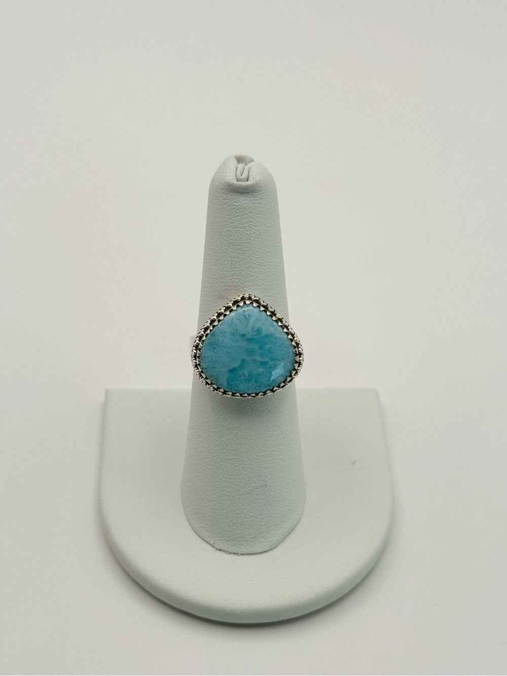 Larimar Teardrop Ring (S925)