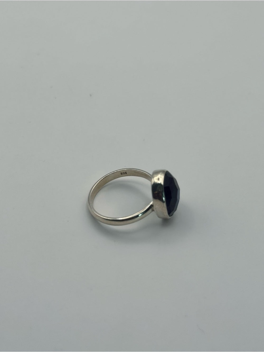 Labradorite Faceted Round Ring (S925)