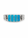 Turquoise Stripe Ring (S925)