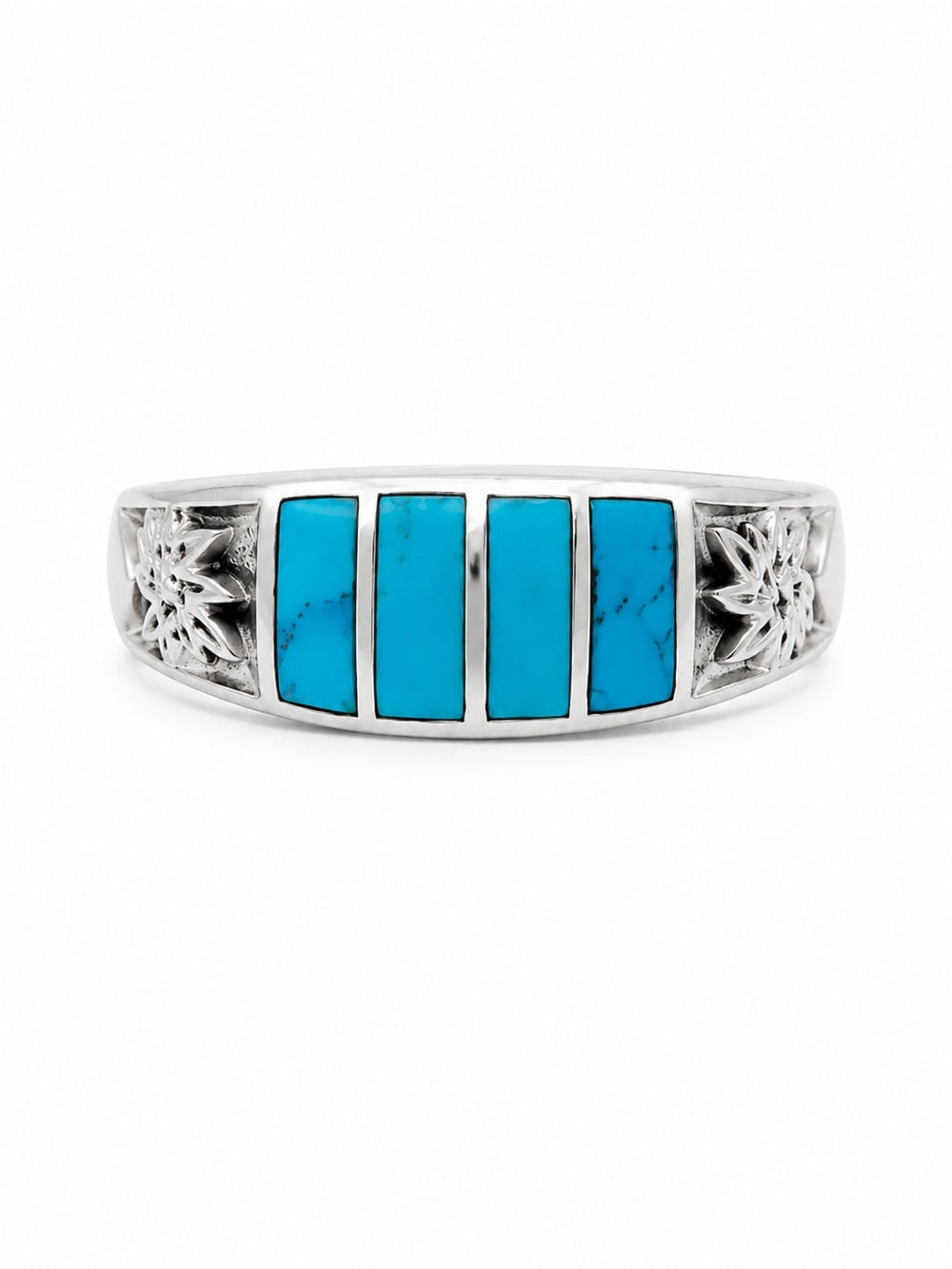 Turquoise Stripe Ring (S925)