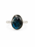 Labradorite Faceted Ring (S925)
