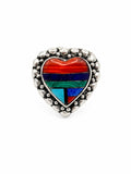 Composite Heart Ring (S925)