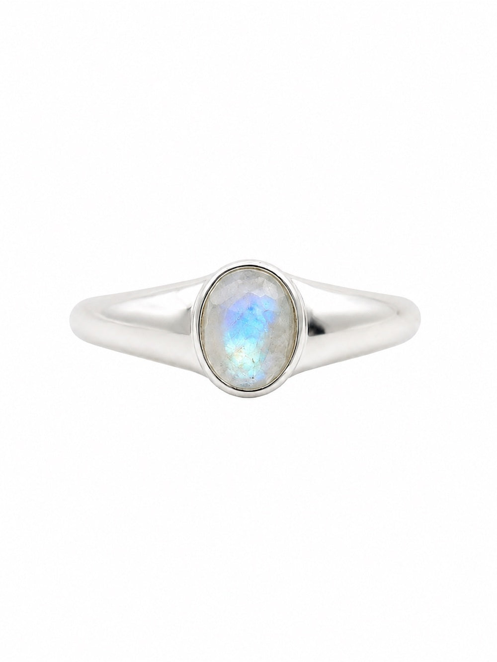 Moonstone Oval Ring (S925)
