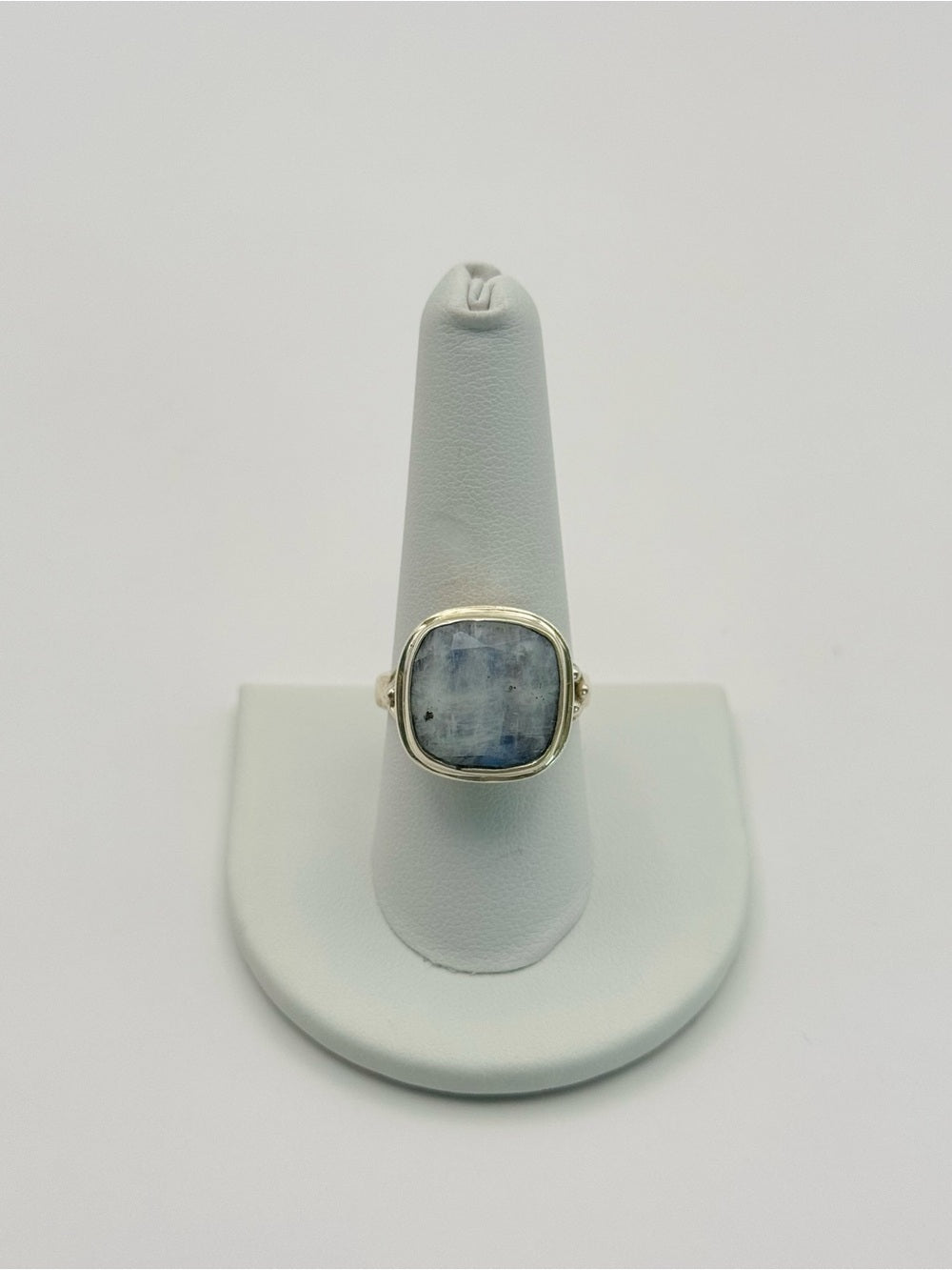 Moonstone Square Ring (S925)