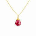 N9160 Ruby Faceted Necklace