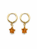 HG28 Gold Filled Tourmaline Star Huggies