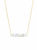 N53 Gold Filled Moonstone Bar Necklace
