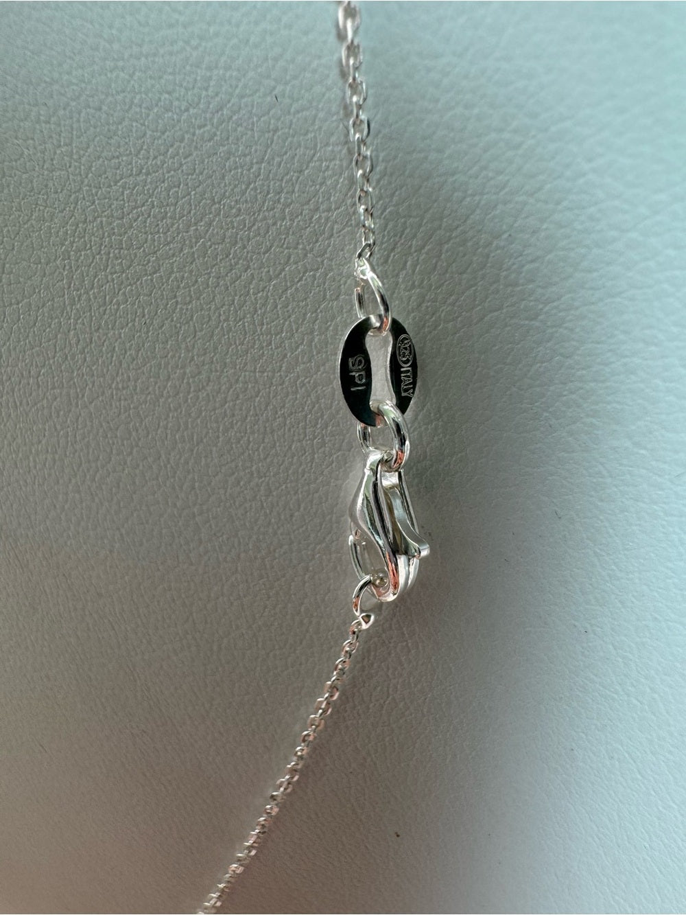 N45c Aquamarine Bar Necklace (S925)
