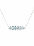 N10 Sky Blue Topaz Bar Necklace (S925)