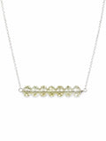 N47 Lemon Quartz Bar Necklace (S925)